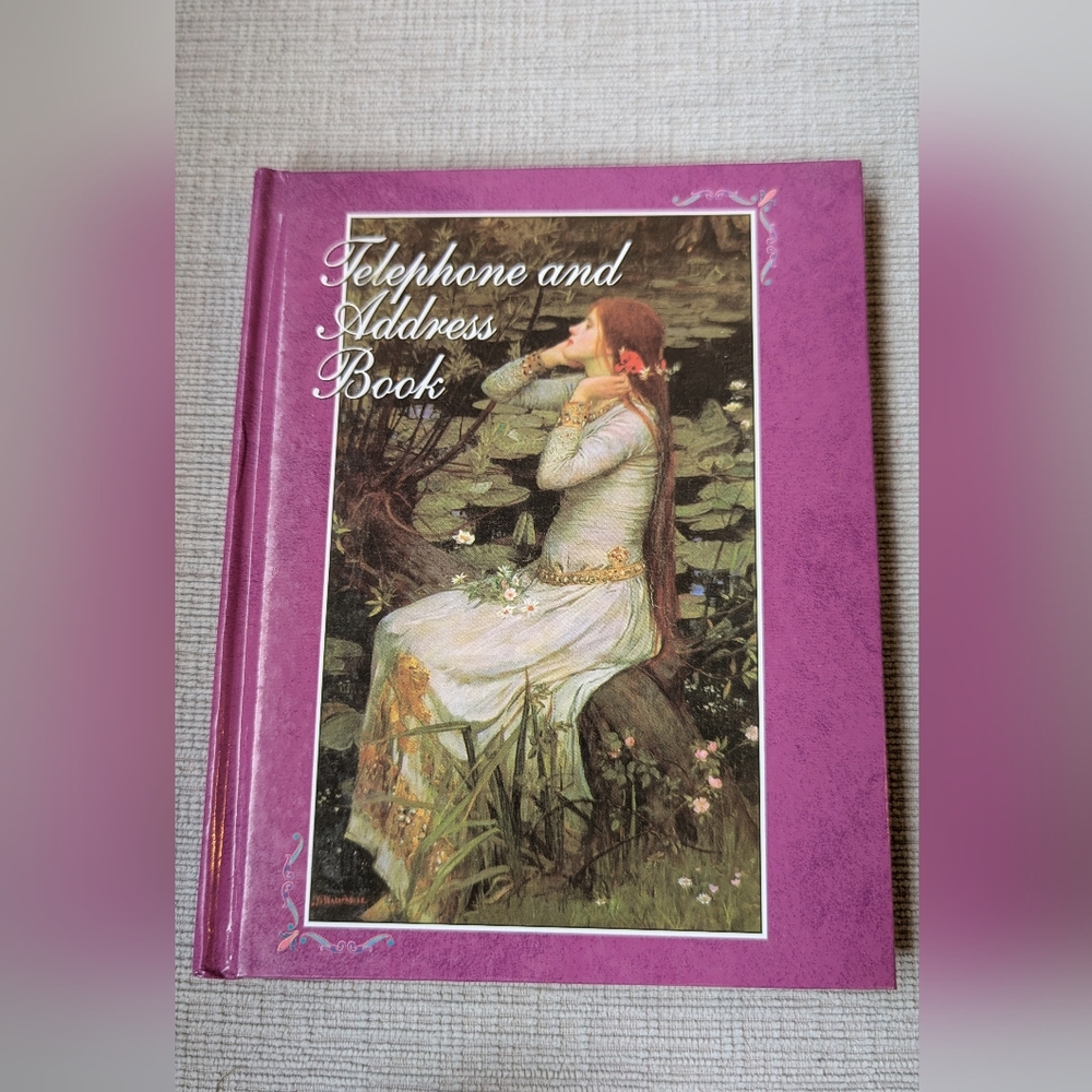 Purple Telephone and Address Book